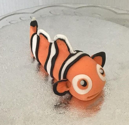 Nemo inspired Clown fish  edible fondant sugarpaste cake topper