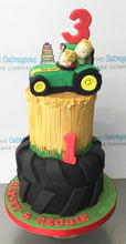 Two Tier Tractor & Farm Cake