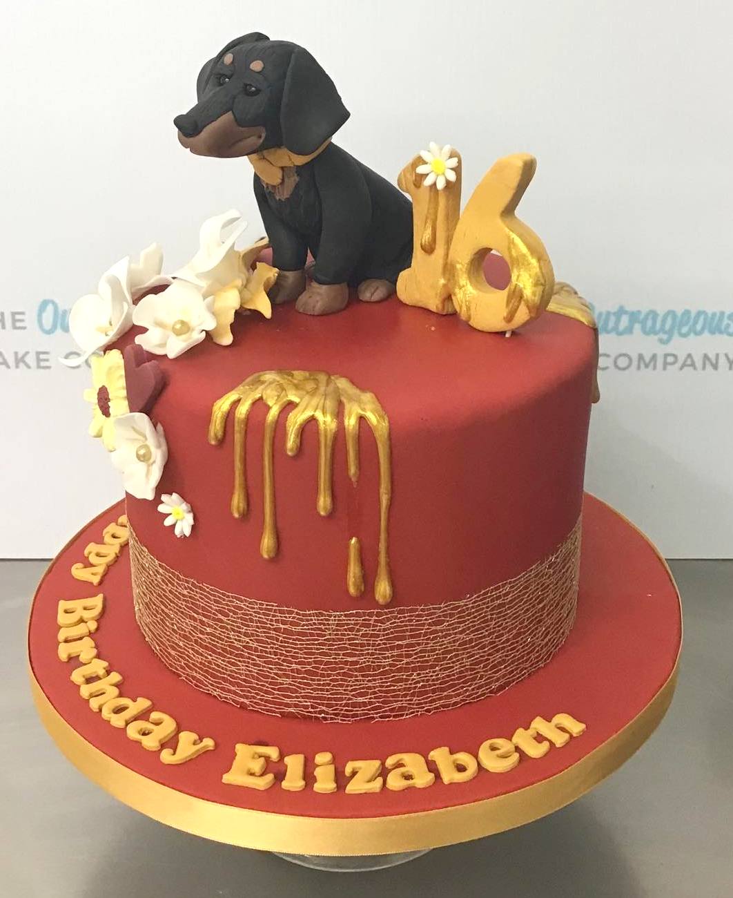 Doberman birthday outlet cake