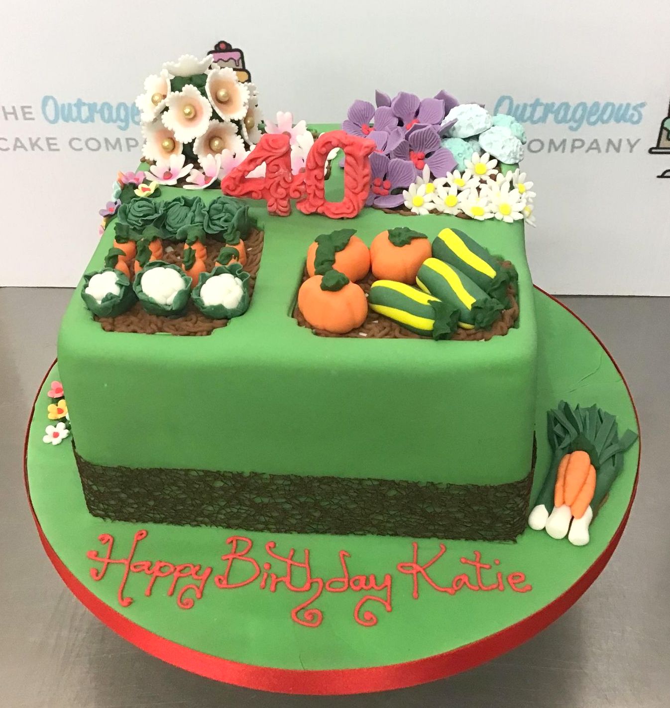Vegetable Garden & Bugs Cake - Amazing Cake Ideas